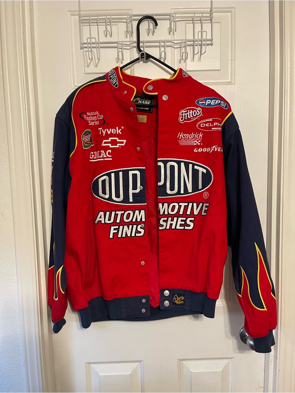 DuPont Racing Team Jacket - Red & Navy vtg jeff gordon